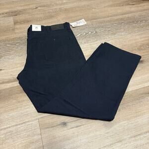 English Laundry Black Straight Leg Pants Men’s Stretch Casual Dress Pants 40x30